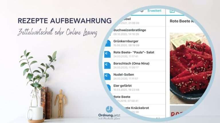Rezepte-Aufbewahrung