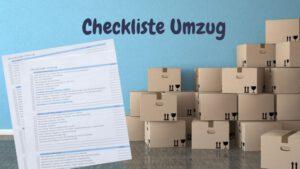 Checkliste Umzug