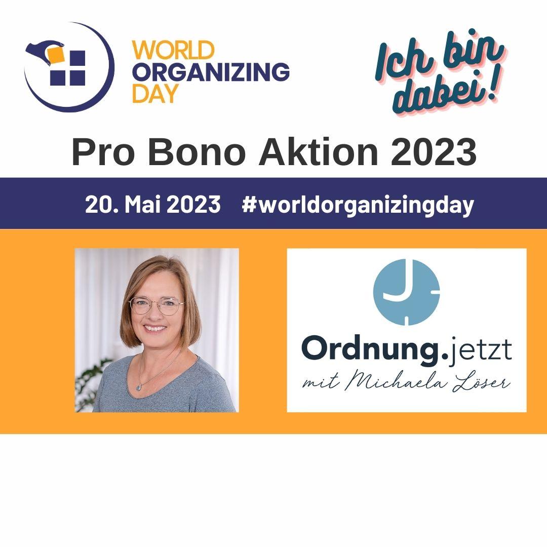 Pro Bono Aktion 2023 anlässlich des World Organizing Day am 20. Mai 2023