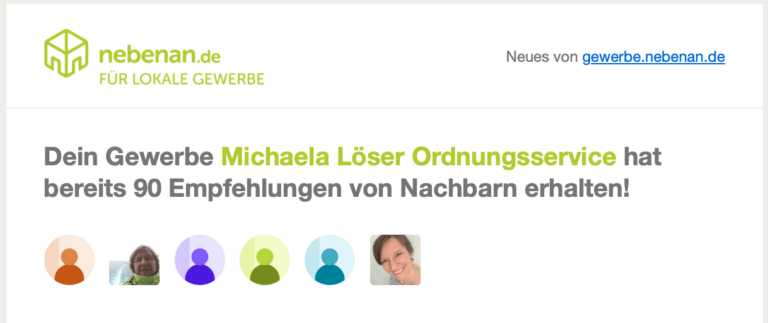 Nebenan.de Empfehlungen