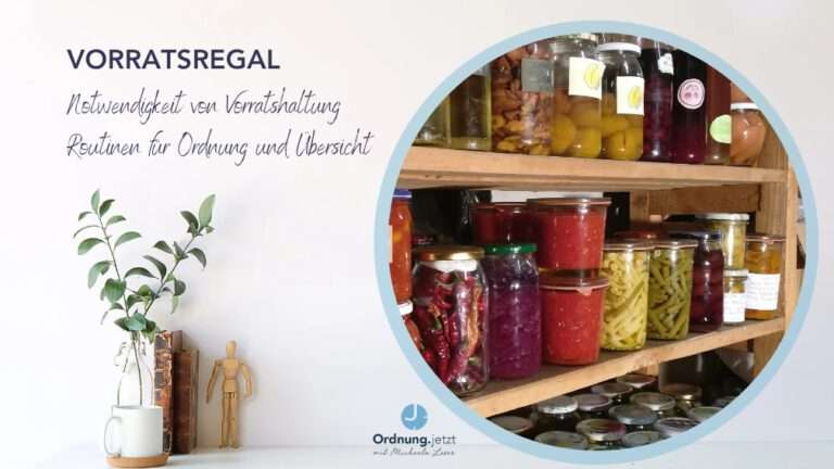 Überblick im Vorratsregal, Lebensmittel