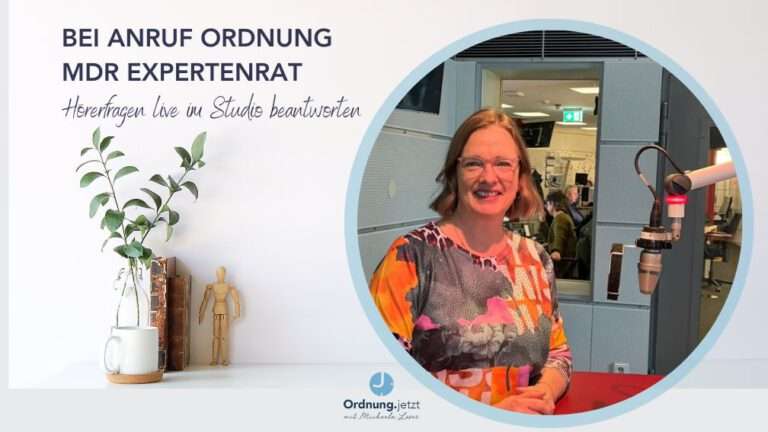 Ordnungscoach Michaela Löser aus Leipzig im Radio MDR Sachsen